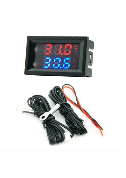 Mini Doğru Akım 4-28V Dijital Termometre Çift Ekran Dedektörleri Kar Aroması Mum Sıcaklık Araç Termometresi A (Yurt Dışından)