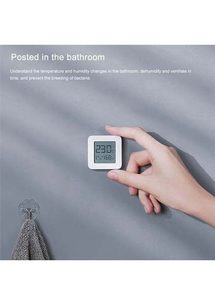Xiaomi Mijia Termometresi Için 1 Adet LCD Ekranlı Akıllı Ev Sıcaklığı Nem Sensörü Dijital Nem (Yurt Dışından) fiyatları
