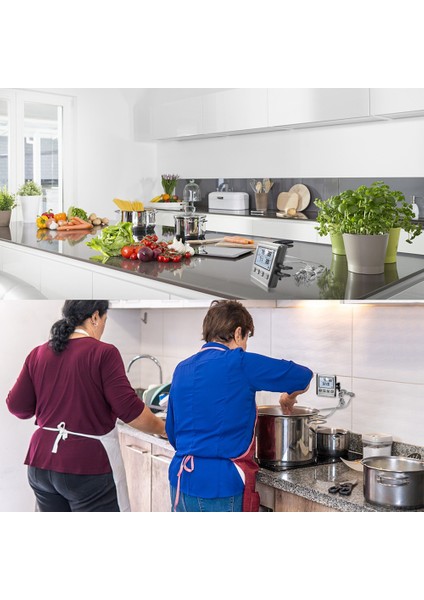 TP710S Fırın Içen Mutfak Için Dijital Termometre Iki Problu Et Barbekü Termometresi ile Izgara Pişirme (Yurt Dışından) indirimleri