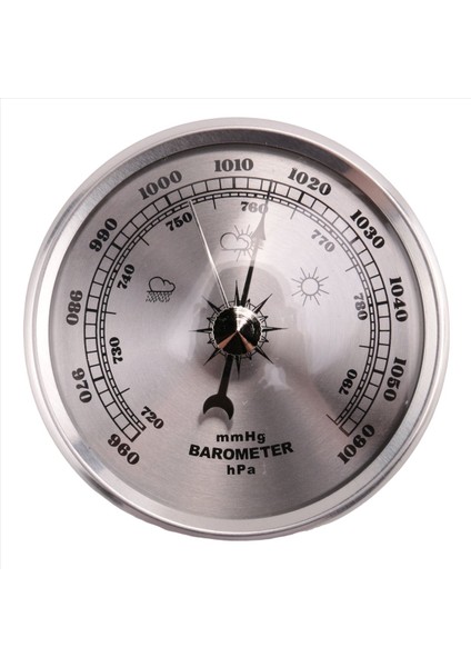 Ev Basınç Göstergesi Hava Istasyonu Için Metal Duvar Asma Barometre Atmosferik Çok Işlevli Termometre Higrometre Taşınabilir (Yurt Dışından)