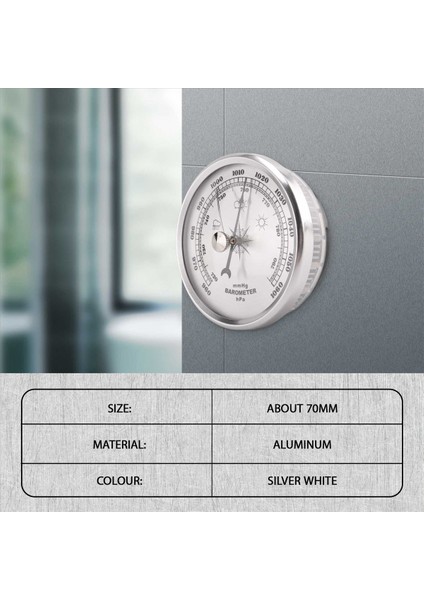 Ev Basınç Göstergesi Hava Istasyonu Için Metal Duvar Asma Barometre Atmosferik Çok Işlevli Termometre Higrometre Taşınabilir (Yurt Dışından) indirimleri