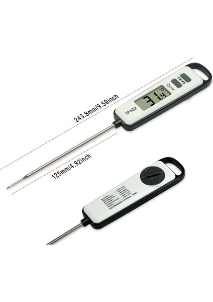 TP602 Et Termometresi Mutfak Mutfak Dijital Pişirme Gıda Sütü Sütü Prob Barbekü Ev Sıcaklık Dedektörü Aracı (Yurt Dışından) fırsatları