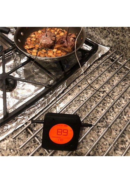 Barbekü Pişirme Gıda Termometresi Bluetooth Akıllı Güvenli Güvenli Izgara Termometresi Bbq Fırını Için Zamanlayıcı Sıcaklık Alarmı (Yurt Dışından) fırsatları