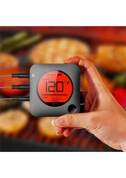 Barbekü Pişirme Gıda Termometresi Bluetooth Akıllı Güvenli Güvenli Izgara Termometresi Bbq Fırını Için Zamanlayıcı Sıcaklık Alarmı (Yurt Dışından) indirimleri