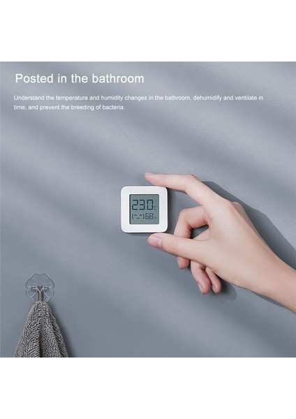 Xiaomi Mijia Termometresi Için 2 Adet LCD Ekranlı Akıllı Ev Sıcaklığı Nem Sensörü Dijital Nem (Yurt Dışından) fiyatları