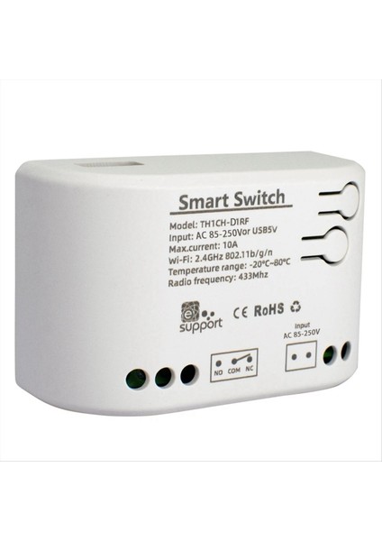 Ewelink Uygulaması Wifi Akıllı Sıcaklık Anahtarı 10A Izleme Termostat 1ch Wifi Röle Modülü Ac 85-250V (Yurt Dışından) fiyatları
