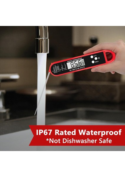 Dijital Et Termometresi Mutfak Yemekleri Için Bbq Izgara Termometresi Için Arka Işığı Anında Termometre (Yurt Dışından) indirimleri