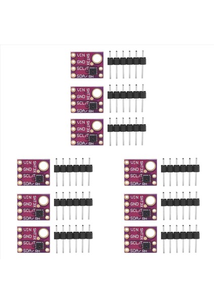 9pcs SHT31-D Sıcaklık Nem Sensörü Dijital Çıkış Sensörü Modülü Iıc I2C Arayüzü 3 3V Arduino Ahududu Pi (Yurt Dışından)
