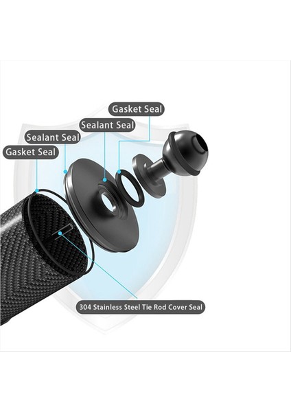 Sızıntılı Anti-Dislodgement Su Basıncı Dirençli Çift Bilyalı Kafa Karbon Fiber Kaldırmacı Işık Kolu (Yurt Dışından) fiyatları