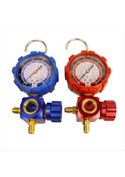 R410A R22 R22 R134A R404A Soğutucu Sanatlar Manifold Gösterge Manometre Valfi Görsel Aynalı 500PSI Mavi (Yurt Dışından) fiyatları