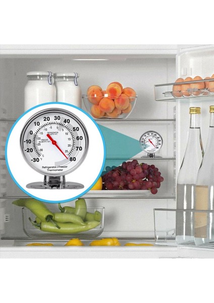 2x Paslanmaz Buzdolabı Termometre Dondurucu Sıcaklık Ölçer Mini Termometre Ev Mutfak Maması (Yurt Dışından) fırsatları