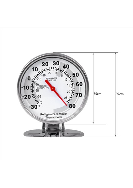2x Paslanmaz Buzdolabı Termometre Dondurucu Sıcaklık Ölçer Mini Termometre Ev Mutfak Maması (Yurt Dışından) indirimleri