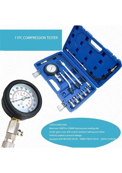 Otomobil Sıkıştırma Test Aracı Motor Silindir Sızıntısı Sıkıştırma Test Basıncı Motor Silindir Basınç Göstergesi (Yurt Dışından) fırsatları
