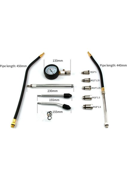 Otomobil Sıkıştırma Test Aracı Motor Silindir Sızıntısı Sıkıştırma Test Basıncı Motor Silindir Basınç Göstergesi (Yurt Dışından) indirimleri