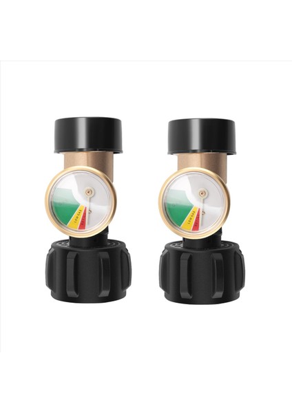 2 Pcs Rv Propan Tank Gösterge Seviye Göstergesi Tip 1 Bağlantılı Gaz Basınç Ölçer Yükseltilmiş Propan Sızıntı Dedektörü (Yurt Dışından)