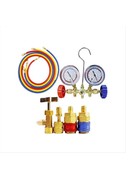 Klima Aracı R134A Için Freon R12 R22 Klima Basınç Göstergesi Soğutucu Basınç Ölçümü Set 1 (Yurt Dışından) indirimleri