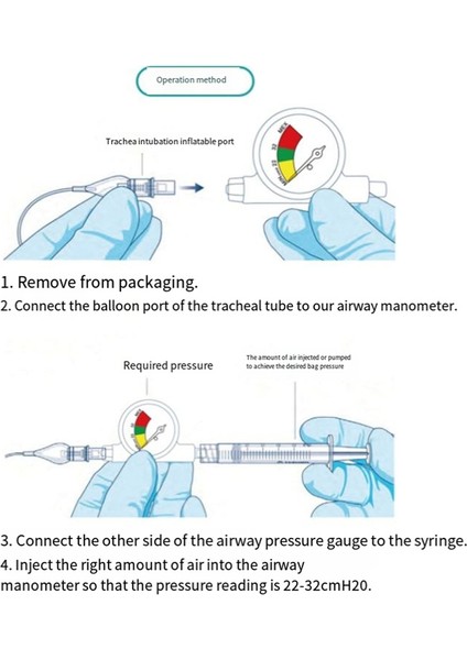 Trakeal Entübasyon Balon Basınç Göstergesi Doyma Algılama Cihazı Veteriner Hastanesi Kliniği Malzemeleri 2 Pcs (Yurt Dışından) modelleri