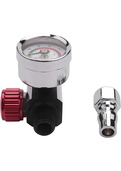 1pc 1/4 Inç Bsp Mini Hava Regülatör Valf Aracı Dayanıklı Küçük Kuyruk Basınç Göstergesi 48 x 60MM Püskürtme Aracı Için Nozul ile (Yurt Dışından) modelleri