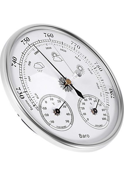 Duvara Monte Edilmiş Hanehalkı Termometresi Higrometre Doğruluk Basınç Göstergesi Hava Hava Aleti Barometresi (Yurt Dışından) modelleri