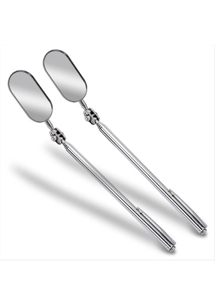 2 Adet Teleskopik Denetim Aynası Araba Muayene Aynası Araç Muayenesi Için Geri Çekilebilir Uzatma Aynası (Yurt Dışından)