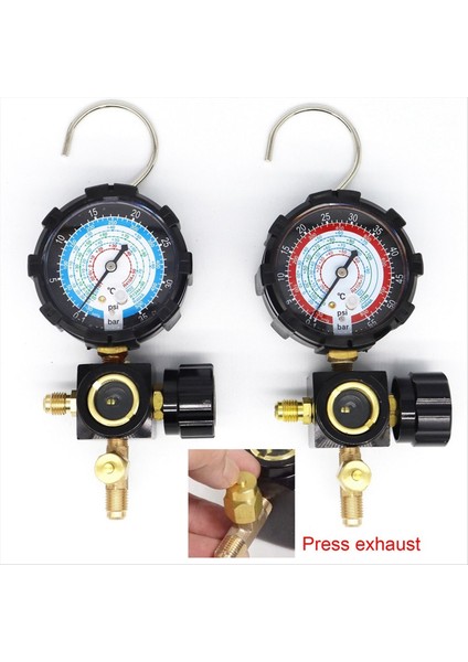 Düşük Yan Basınç Göstergesi R410A R22 R404A Kurduşum Sebiyeci Şarjı Için Kontrol Vana Ile Tek Bölge Manyold Göstergesi (Yurt Dışından) indirimleri