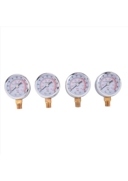 4pcs 0-200 Psı Hava Basınç Göstergesi 1/8in Erkek Npt Bağlantı Hava Göstergesi Alt Yan Montaj 1 57IN Dial Hava Kompresör Göstergesi (Yurt Dışından)
