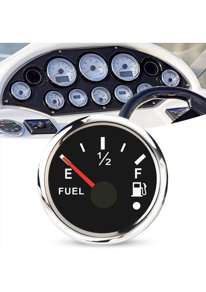2set 52MM Yakıt Seviye Göstergesi 0-190OHM Değiştirilebilir 240-33OHM Akaryakıt Seviyesi Sayaç Tekne Araba Göstergeleri Alarm ile (Yurt Dışından) fiyatları