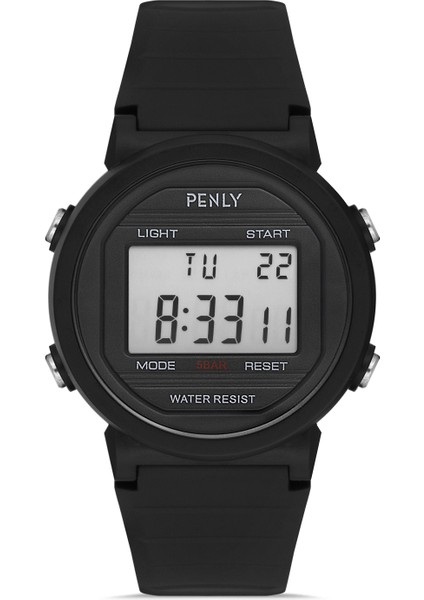 8212 Model Siyah +4 Renk Kronometre-Alarmlı 5ATM Su Geçirmez Dijital Çocuk Kol Saati