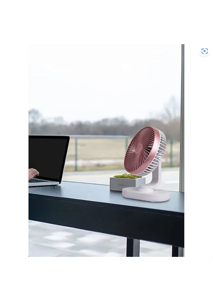 Masaüstü Fan USB Şarjlı 4 Kademeli Kişisel Otomatik Salınımlı Taşınabilir Soğutucu Vantilatör modelleri