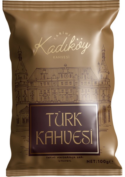 Tarihi Kadıköy Klasik + Damla Sakızlı Türk Kahvesi Seti ( 2 x 100) modelleri