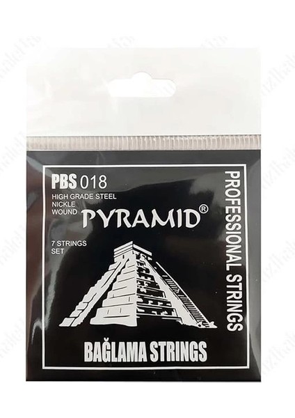 Pyramid Bağlama Teli 0.18 Kısa Sap Takım Tel