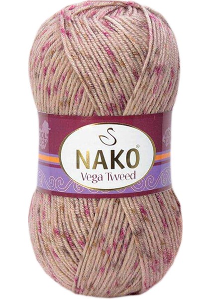 5 Adet Vega Tweed Premium Akrilik El Örgü Ipi Yünü No: 31758 fırsatları