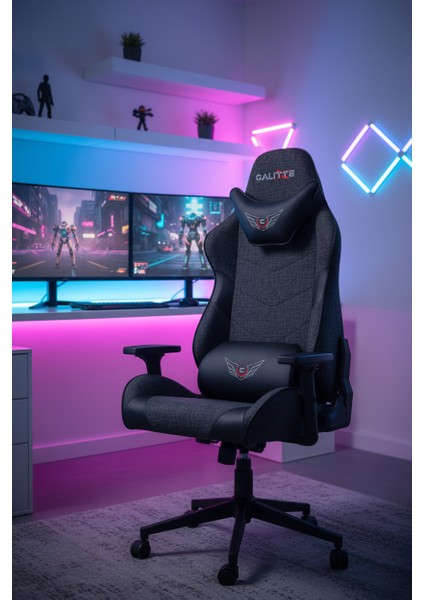 Profesyonel Kumaş Oyuncu Koltuğu | Samurai Ss |Siyah Kumaş fiyatları