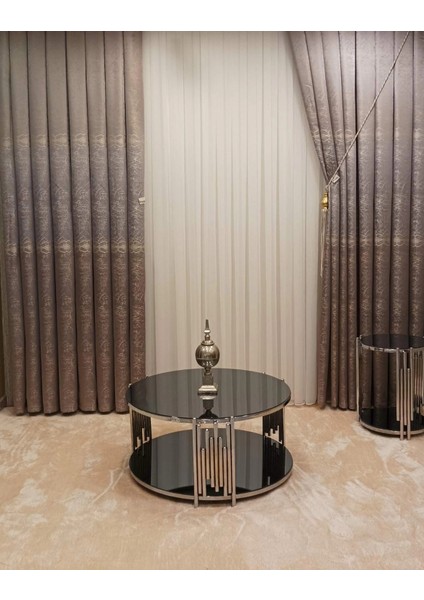 Limba Hardal 1/3 Sık Pile Fon Perde Apm