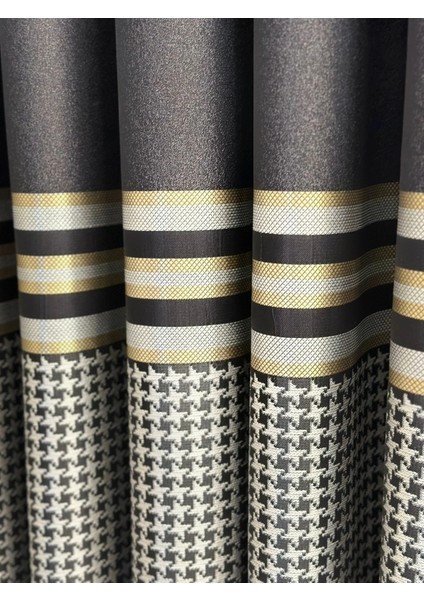 Nivemeshome Didim FT671537 V-902 Siyah 1/3 Sık Pileli Fon Perde Apm modelleri