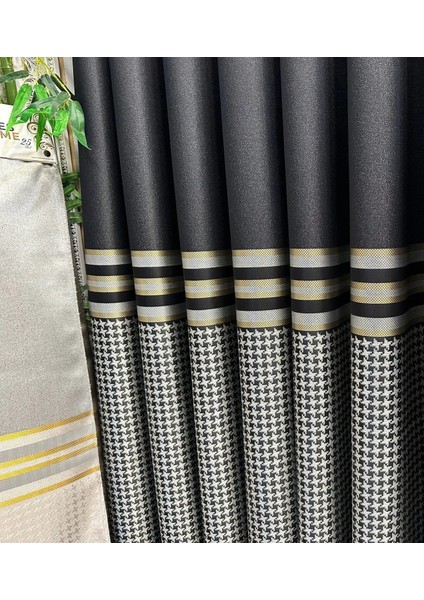 Nivemeshome Didim FT671537 V-902 Siyah 1/3 Sık Pileli Fon Perde Apm fırsatları