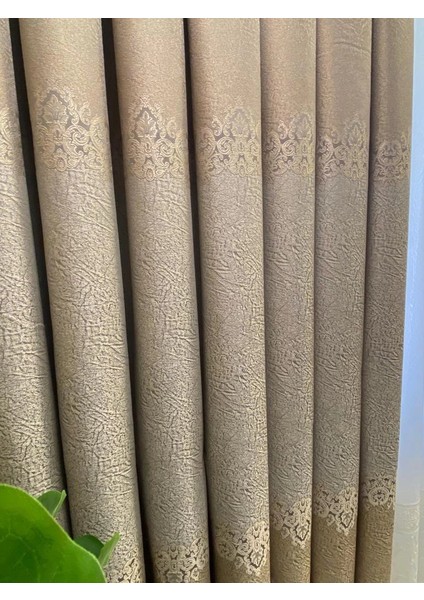 Lora Gri 1/3 Sık Pile Fon Perde Apm modelleri