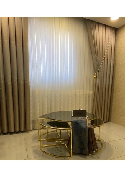 Lora Gri 1/3 Sık Pile Fon Perde Apm indirimleri