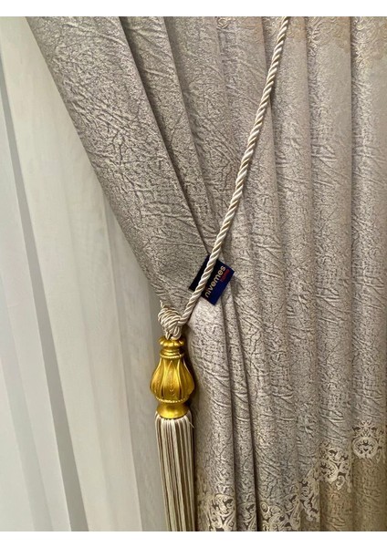 Lora Gri 1/3 Sık Pile Fon Perde Apm