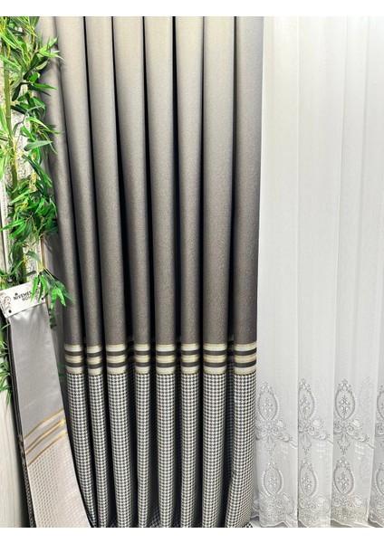 Nivemeshome Didim FT671537 V-2503 Taş 1/3 Sık Pileli Fon Perde Apm fırsatları