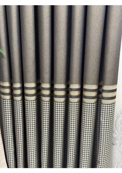 Nivemeshome Didim FT671537 V-2503 Taş 1/3 Sık Pileli Fon Perde Apm