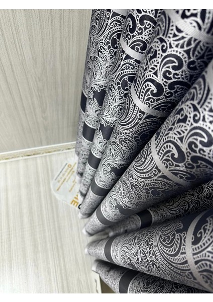 Nivemeshome Gönen Siyah 671539 V-504 1/3 Sık Pileli Fon Perde Apm modelleri