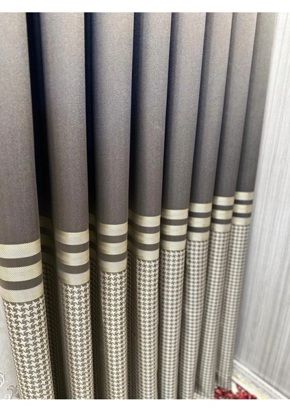 Nivemeshome Didim FT671537 V-5302 Toprak 1/3 Sık Pileli Fon Perde Apm fiyatları