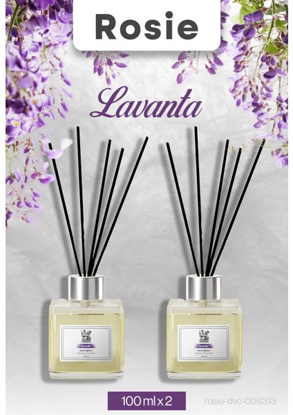 Lavantalı Rosie 2 Adet Çubuklu Oda Kokusu 100 ml