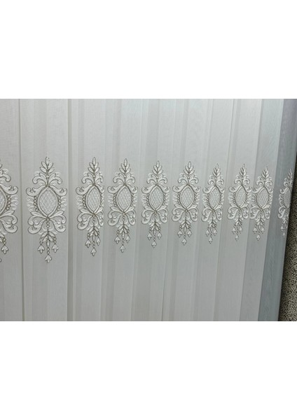 Nivemeshome Lantana Gold Detaylı 1/3 Sık Pileli Tül Perde Apm fiyatları