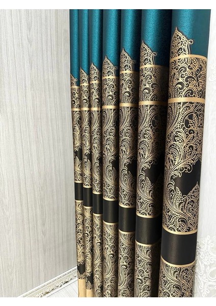 Nivemeshome Gönen Zümrüt Yeşili 671539 V-901 1/3 Sık Pileli Fon Perde Apm fiyatları