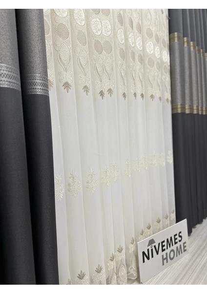 Nivemeshome Artemis 1/3 Sık Pileli Tül Perde Apm indirimleri