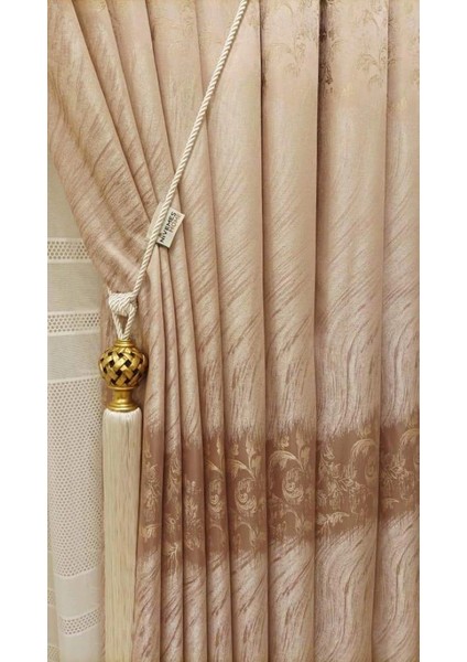 Margaret Pudra 1/3 Sık Pile Fon Perde Apm