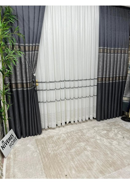 Nivemeshome Antares 8521 1/3 Sık Pileli Tül Perde Apm modelleri