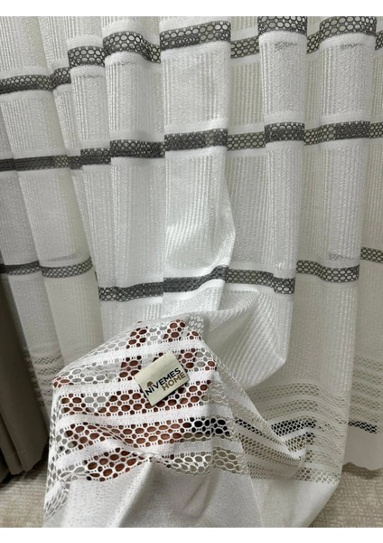 Nivemeshome Antares 8521 1/3 Sık Pileli Tül Perde Apm indirimleri